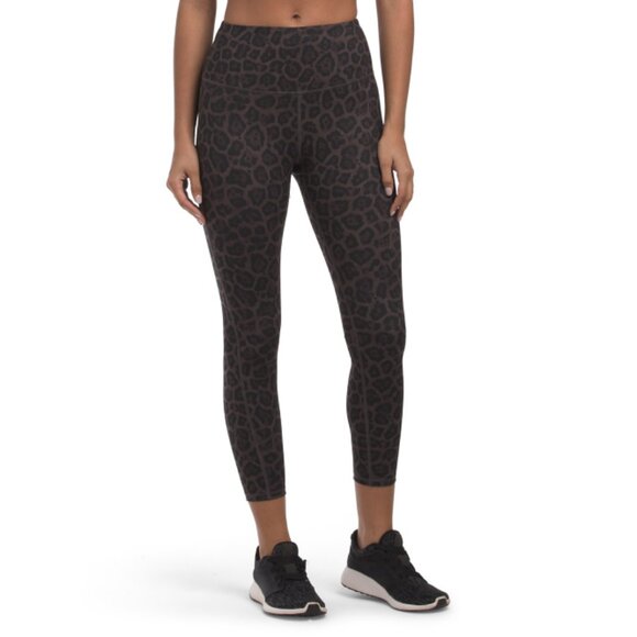 MOVE THEOLOGY Brown Leopard Printed City Lite Leggings - Picture 1 of 1